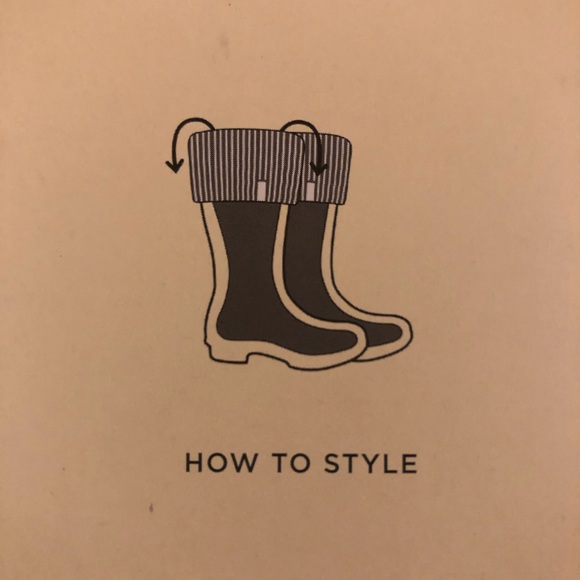 UGG Faux Fur Tall Rain Boot Socks Black MSRP $59 - Picture 6 of 8